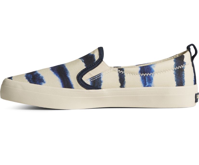 Zapatillas Sperry Crest Twin Gore Tie Dye Stripe Azul Marino | SBCNWA185