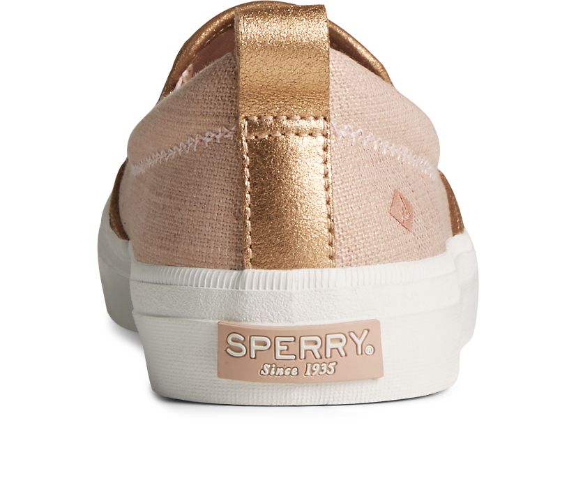 Zapatillas Sperry Crest Twin Sparkle Gore Cross Linen Rosas | ESJUBF643