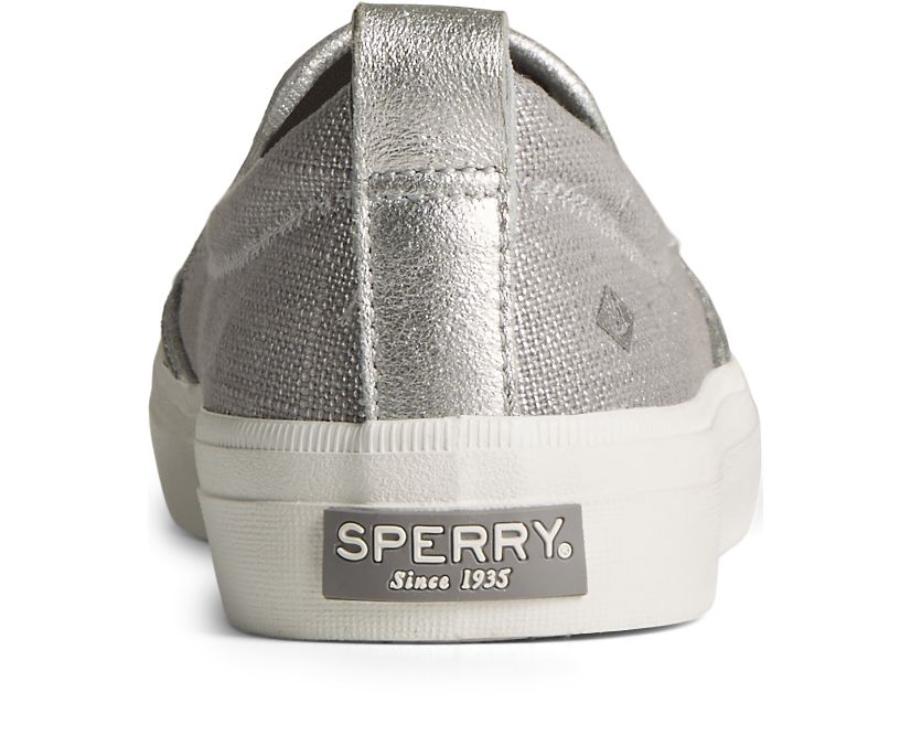 Zapatillas Sperry Crest Twin Sparkle Gore Cross Linen Gris | VUGYFQ847