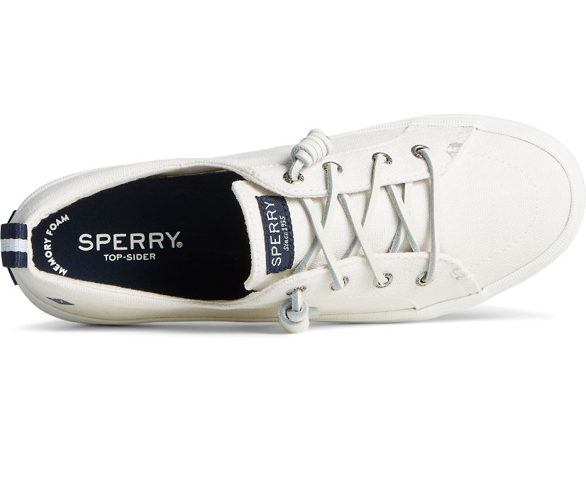 Zapatillas Sperry Crest Vibe Beige Blancas | WDYEJV185