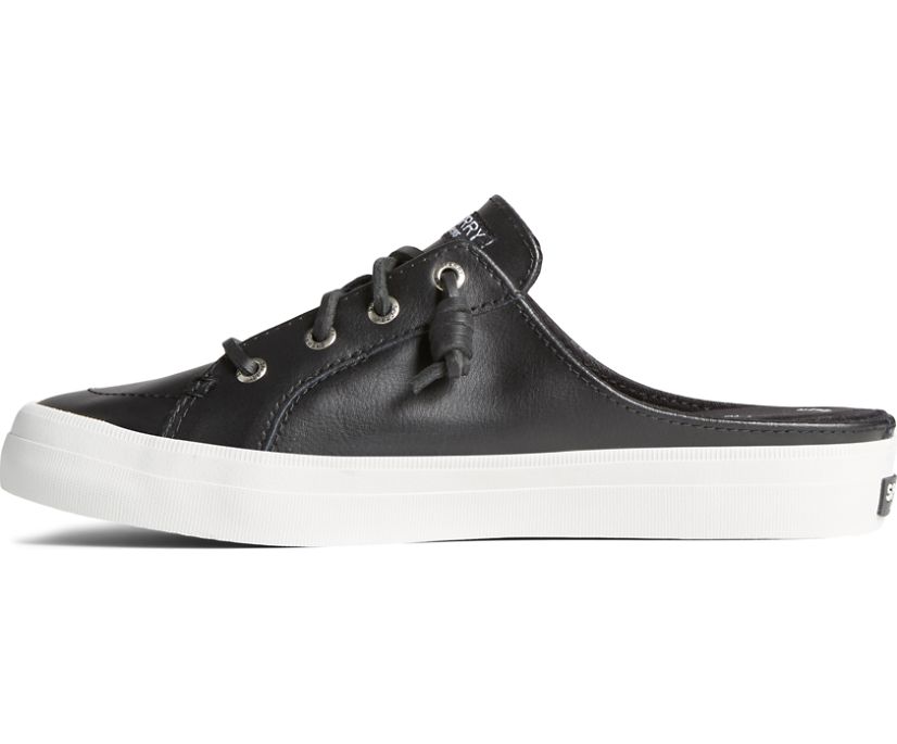 Zapatillas Sperry Crest Vibe Cuero Mule Negras | PZSNOG641