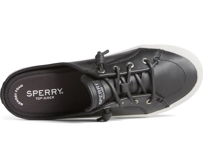 Zapatillas Sperry Crest Vibe Cuero Mule Negras | PZSNOG641