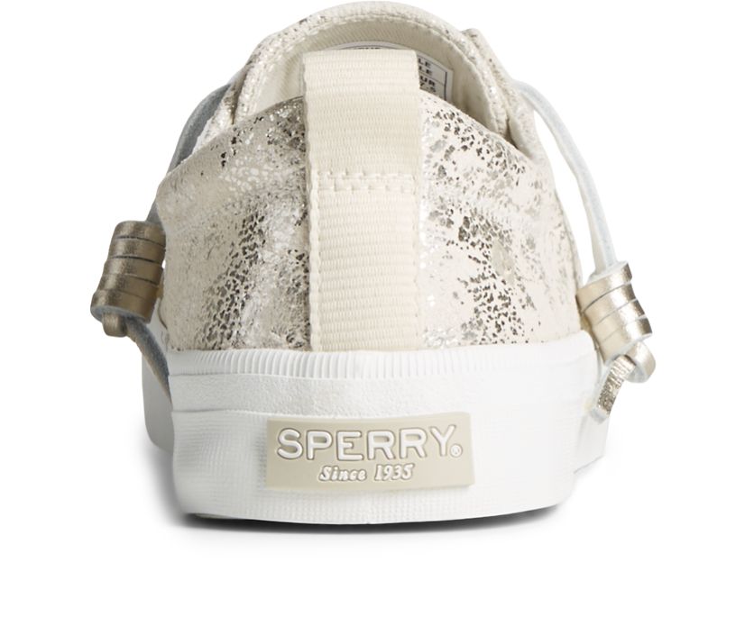 Zapatillas Sperry Crest Vibe Metallic Blancas | VKWRST402