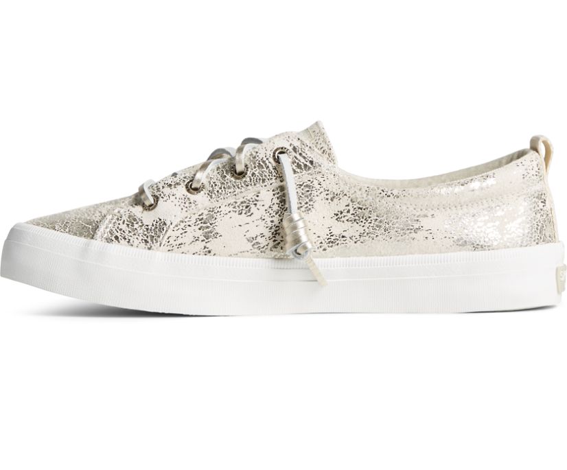 Zapatillas Sperry Crest Vibe Metallic Blancas | VKWRST402