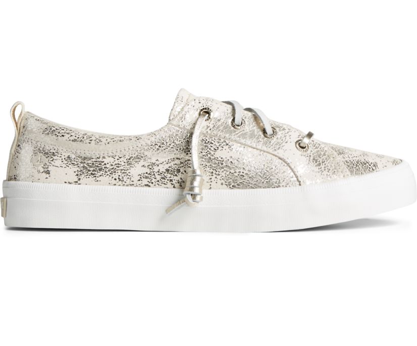 Zapatillas Sperry Crest Vibe Metallic Blancas | VKWRST402