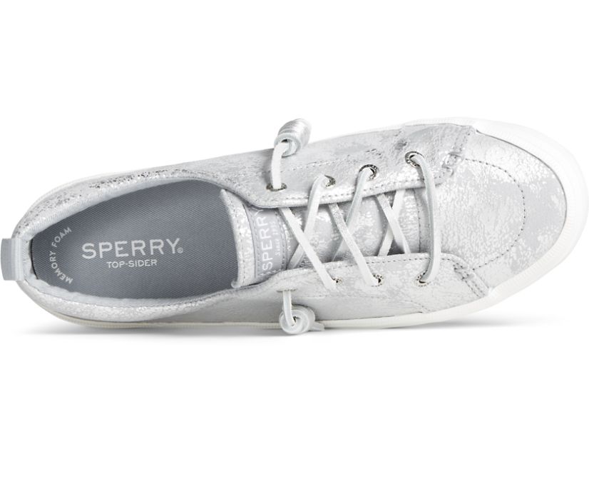 Zapatillas Sperry Crest Vibe Metallic Plateadas | CEFYXT389