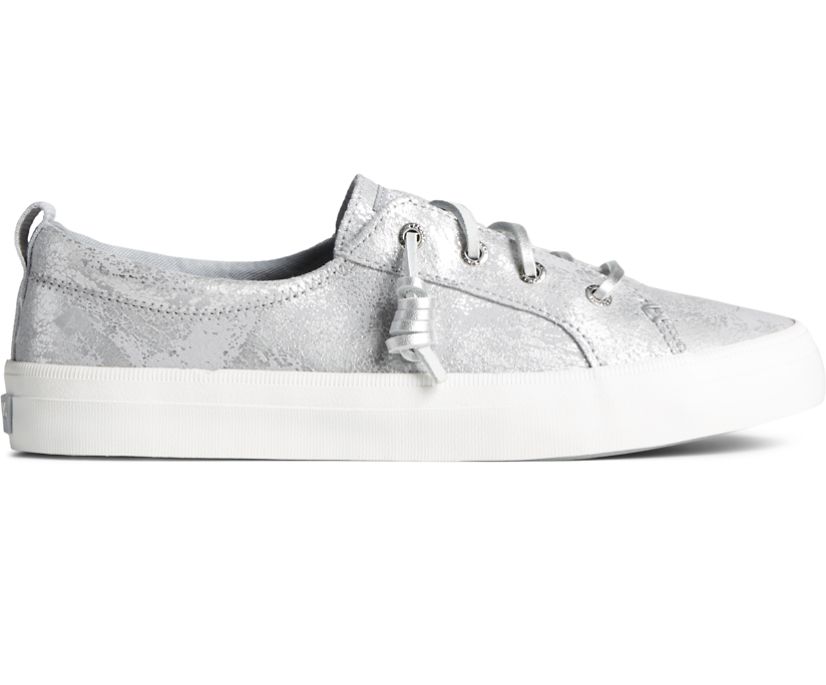 Zapatillas Sperry Crest Vibe Metallic Plateadas | CEFYXT389