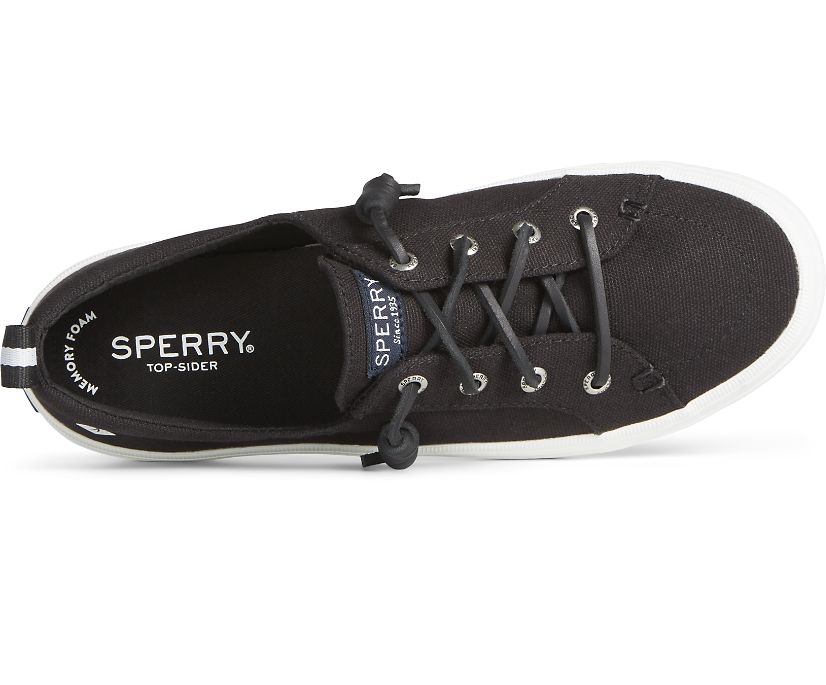 Zapatillas Sperry Crest Vibe Negras | OZIJMK094