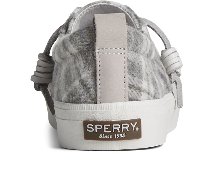 Zapatillas Sperry Crest Vibe Plaid Lana Gris | WYHDUX916