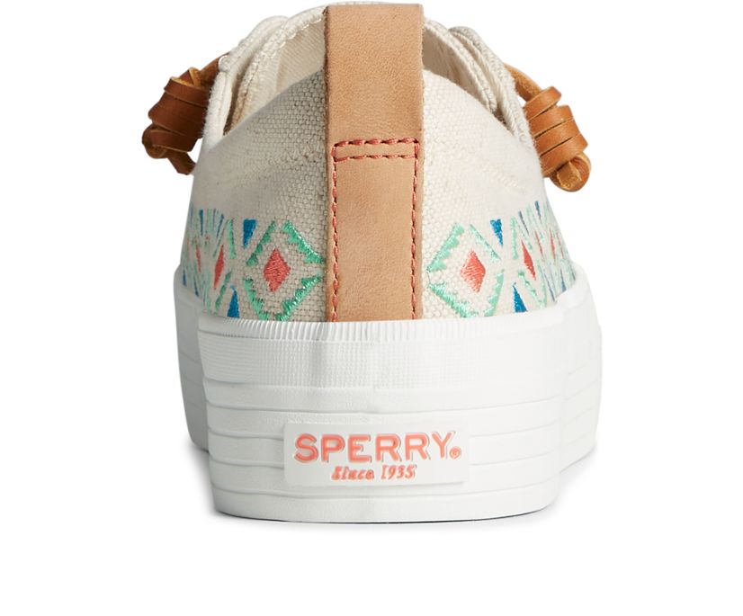 Zapatillas Sperry Crest Vibe Platform Embroidered Marrones | VBXNPL214