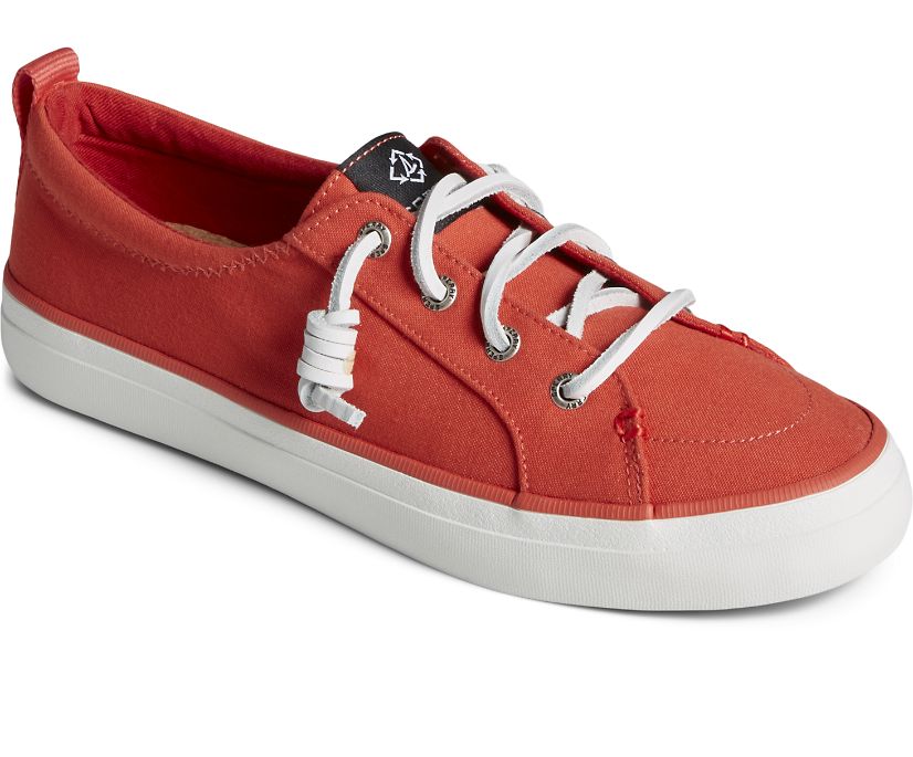 Zapatillas Sperry Crest Vibe SeaCycled™ Canvas Rojas | CNEZQV582