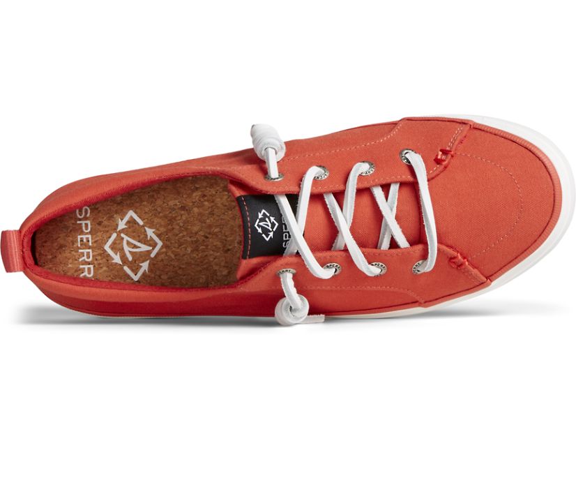 Zapatillas Sperry Crest Vibe SeaCycled™ Canvas Rojas | CNEZQV582