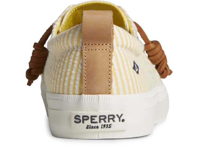 Zapatillas Sperry Crest Vibe Seersucker Amarillo | WHEGUV165