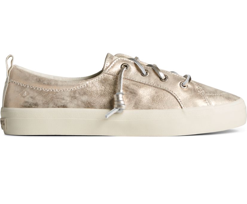 Zapatillas Sperry Crest Vibe Shimmer Cuero Blancas | EHTFZO914