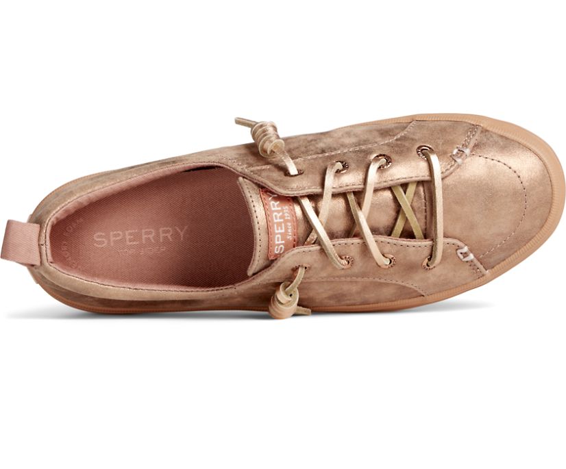 Zapatillas Sperry Crest Vibe Shimmer Cuero Rosas | MURDOZ374