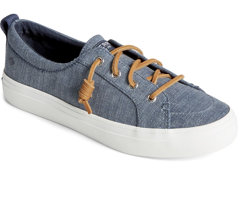 Zapatillas Sperry Crest Vibe Textile Stripe Azul Marino | MXLRIT081