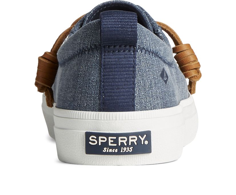 Zapatillas Sperry Crest Vibe Textile Stripe Azul Marino | MXLRIT081