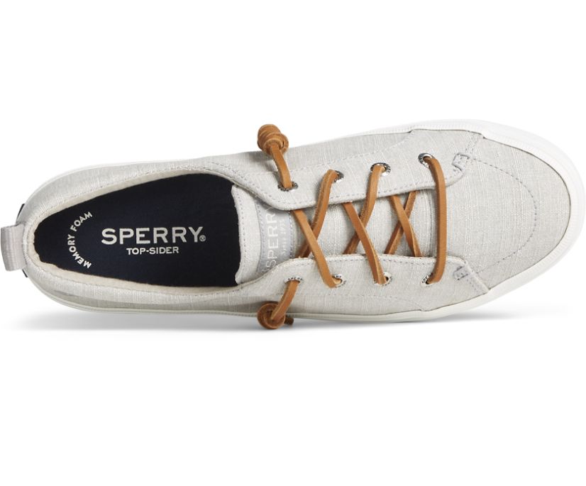 Zapatillas Sperry Crest Vibe Textile Stripe Gris | ZLNXVR245