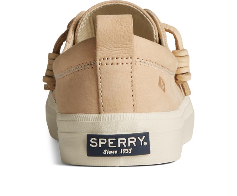 Zapatillas Sperry Crest Vibe Tumbled Cuero Blancas | ANVQRI718