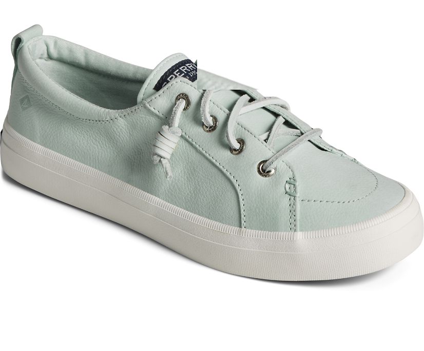 Zapatillas Sperry Crest Vibe Tumbled Cuero Azules | MZPRTQ198