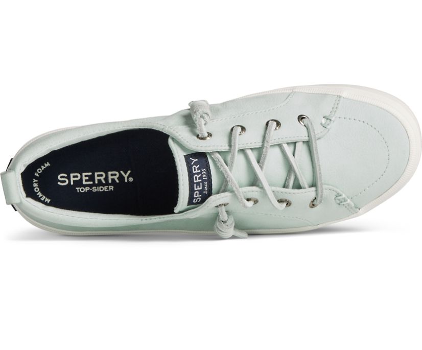 Zapatillas Sperry Crest Vibe Tumbled Cuero Azules | MZPRTQ198