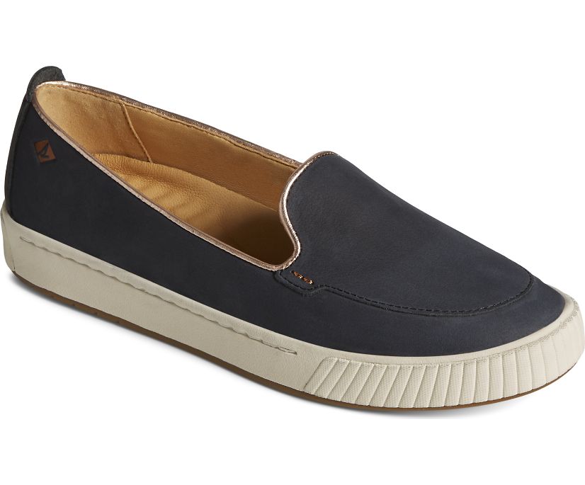 Zapatillas Sperry Gold Cup Anchor PLUSHWAVE Slip On Negras | XGTLDI468