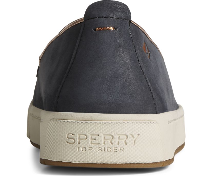 Zapatillas Sperry Gold Cup Anchor PLUSHWAVE Slip On Negras | XGTLDI468