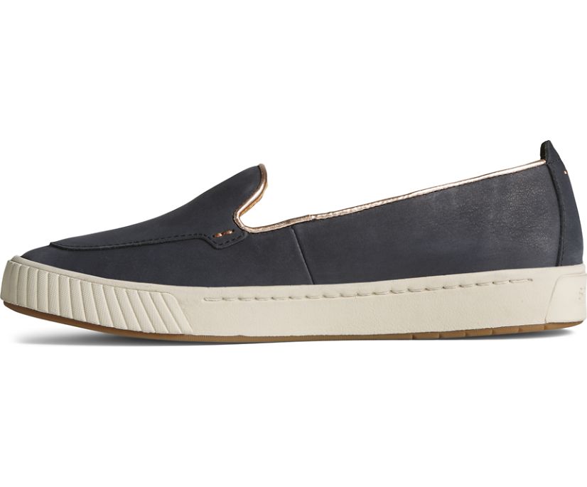 Zapatillas Sperry Gold Cup Anchor PLUSHWAVE Slip On Negras | XGTLDI468