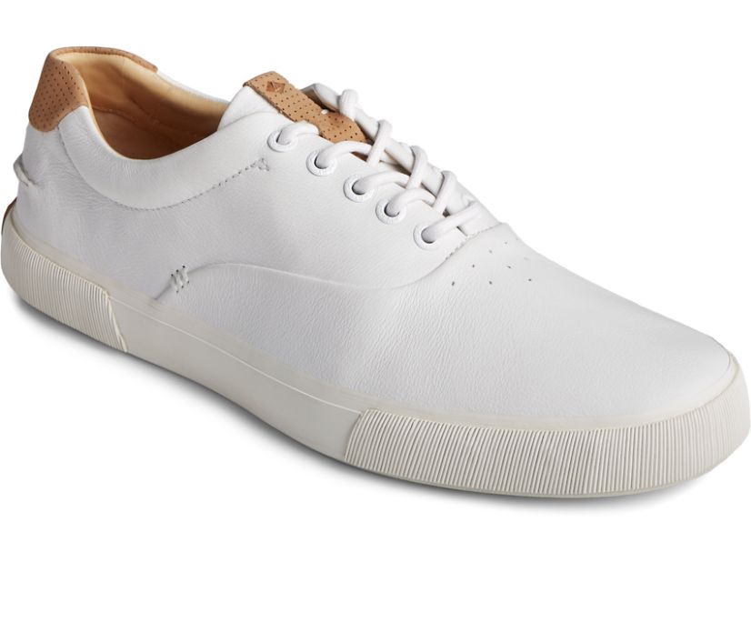 Zapatillas Sperry Gold Cup Striper PLUSHWAVE CVO Blancas | YXGQTA854