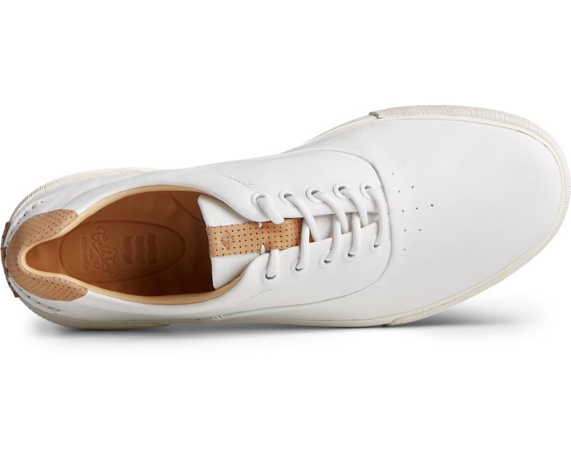 Zapatillas Sperry Gold Cup Striper PLUSHWAVE CVO Blancas | YXGQTA854