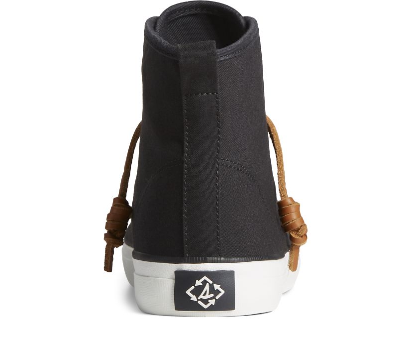 Zapatillas Sperry SeaCycled™ Crest High Top Negras | TMEOVH380