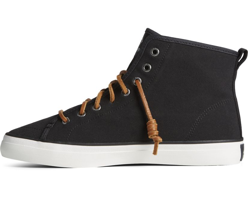 Zapatillas Sperry SeaCycled™ Crest High Top Negras | TMEOVH380