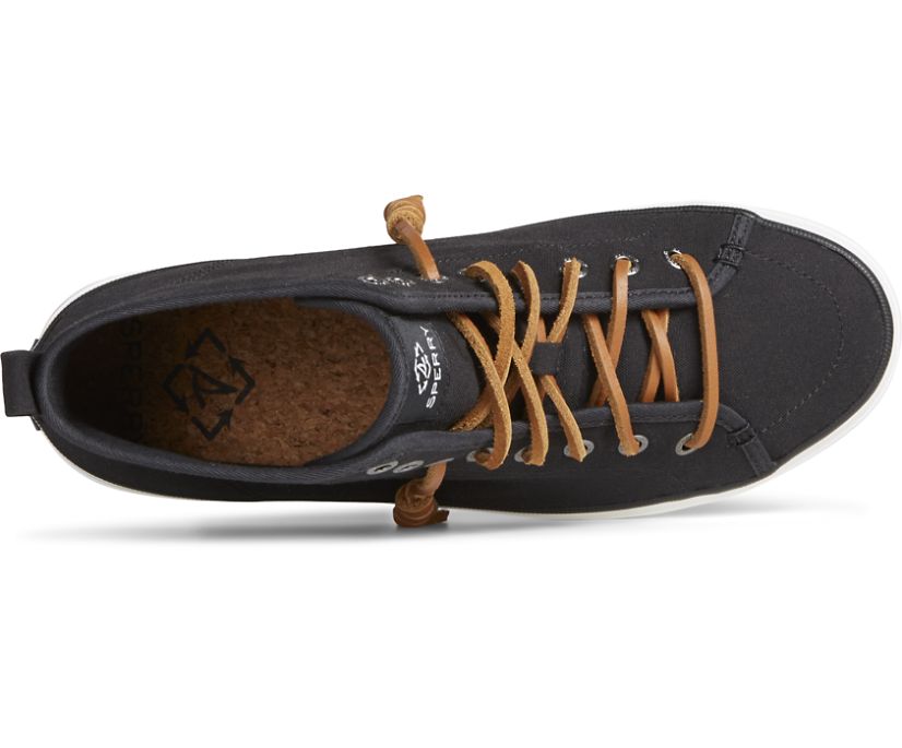 Zapatillas Sperry SeaCycled™ Crest High Top Negras | TMEOVH380