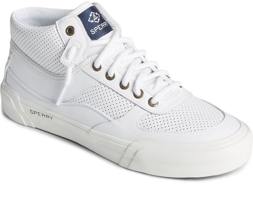 Zapatillas Sperry Soletide High Top Cuero Blancas | CZXUKS291