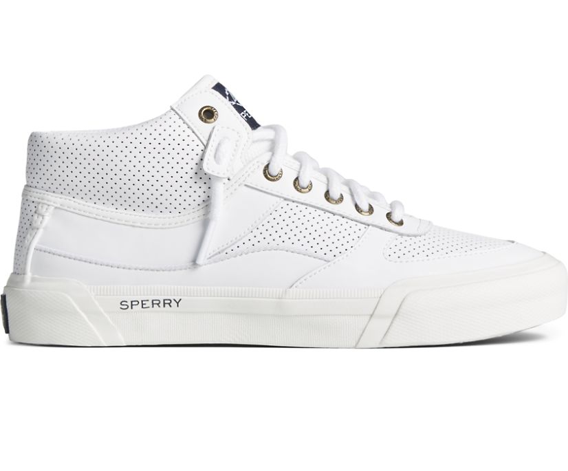 Zapatillas Sperry Soletide High Top Cuero Blancas | CZXUKS291