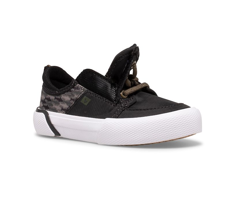 Zapatillas Sperry Soletide Junior Negras Gris | JZLTYV107