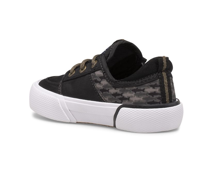 Zapatillas Sperry Soletide Junior Negras Gris | JZLTYV107