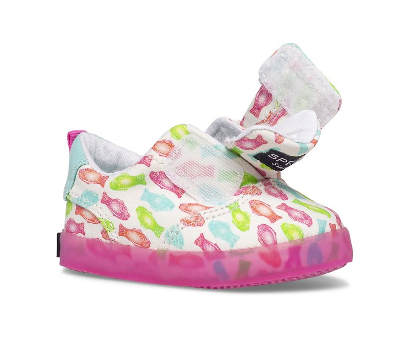 Zapatillas Sperry Spinnaker Crib Junior Washable Blancas Multicolor | BPTACW712