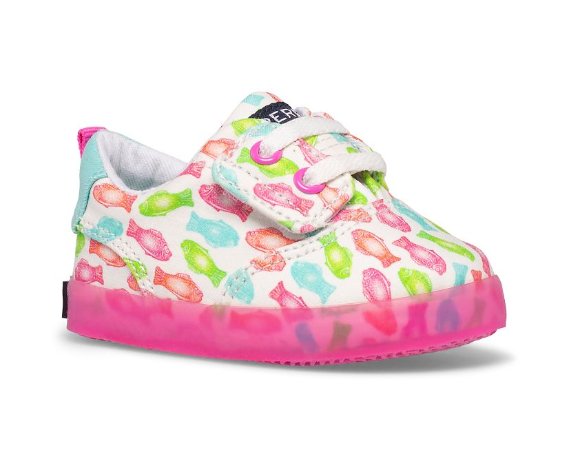 Zapatillas Sperry Spinnaker Crib Junior Washable Blancas Multicolor | BPTACW712