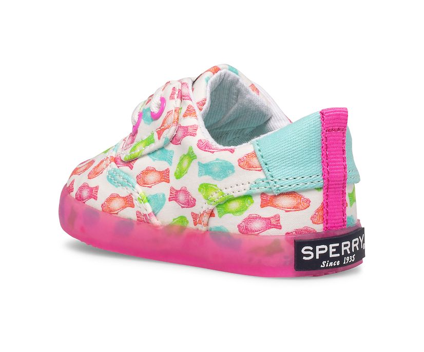 Zapatillas Sperry Spinnaker Crib Junior Washable Blancas Multicolor | MLGPYQ280