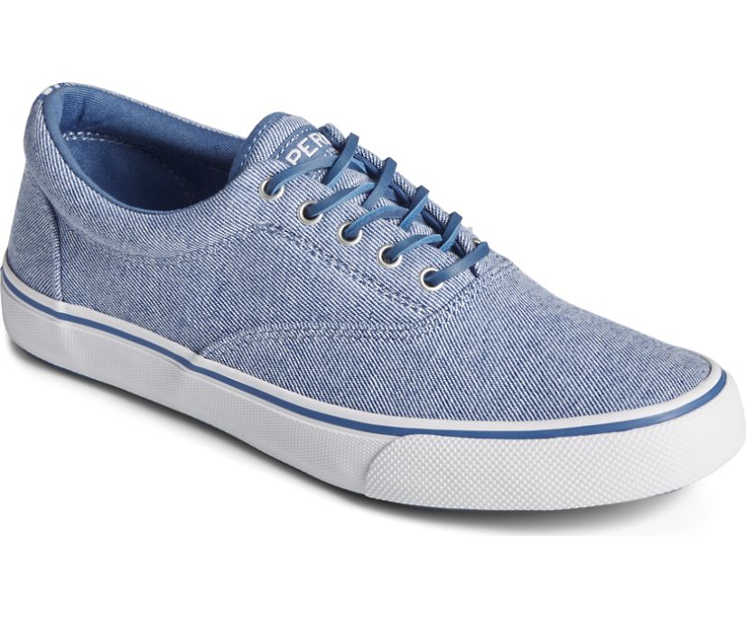 Zapatillas Sperry Striper II CVO Washed Twill Azules | IYSDFQ597