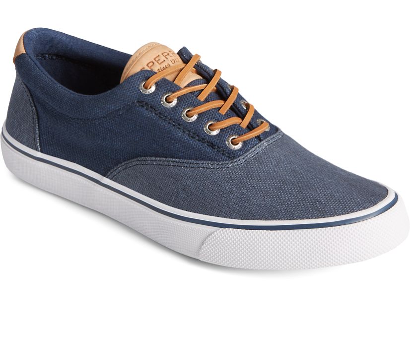 Zapatillas Sperry Striper II CVO Waxy Canvas Azul Marino | QDXCAK395