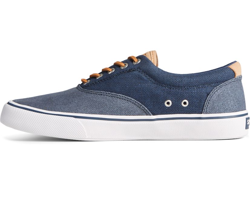 Zapatillas Sperry Striper II CVO Waxy Canvas Azul Marino | QDXCAK395