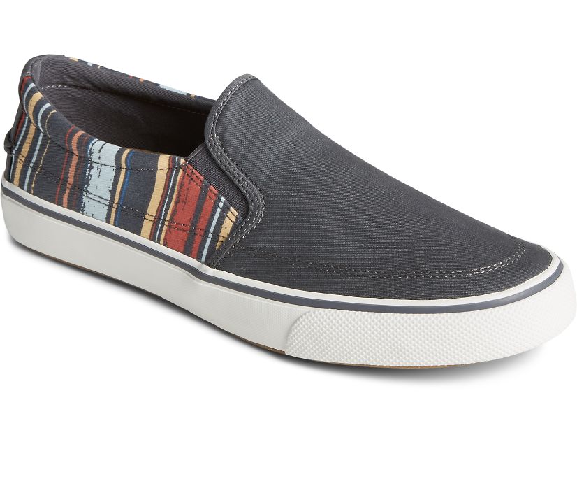 Zapatillas Sperry Striper II Slip On Negras | EPKNSY163