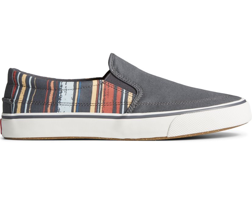 Zapatillas Sperry Striper II Slip On Negras | EPKNSY163