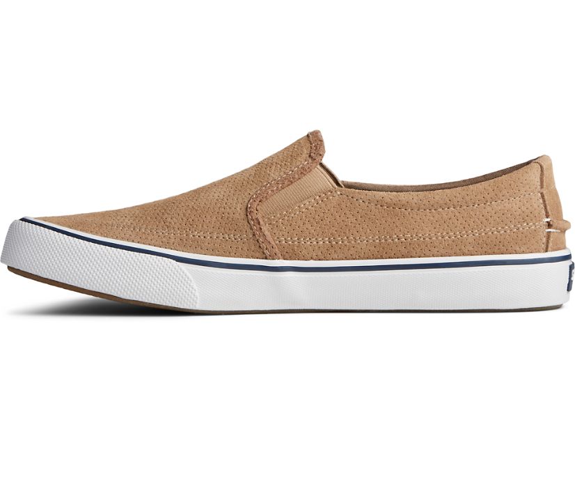 Zapatillas Sperry Striper II Twin Gore Perforated Slip On Gris Marrones | ZOIEMD413