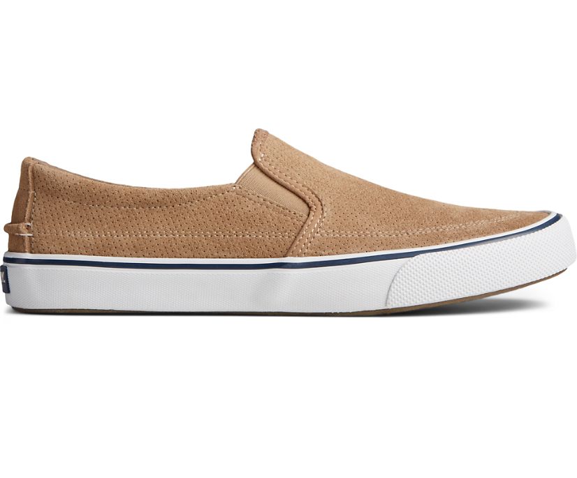 Zapatillas Sperry Striper II Twin Gore Perforated Slip On Gris Marrones | ZOIEMD413