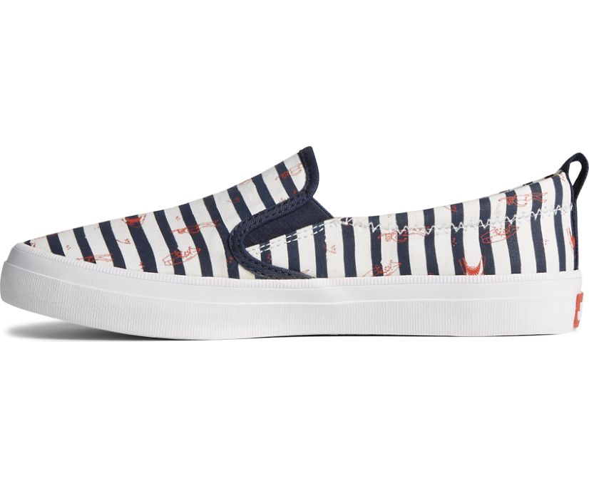 Zapatillas Sperry x JAWS Crest Twin Gore Stripe Slip On Azules | GAQJOF580