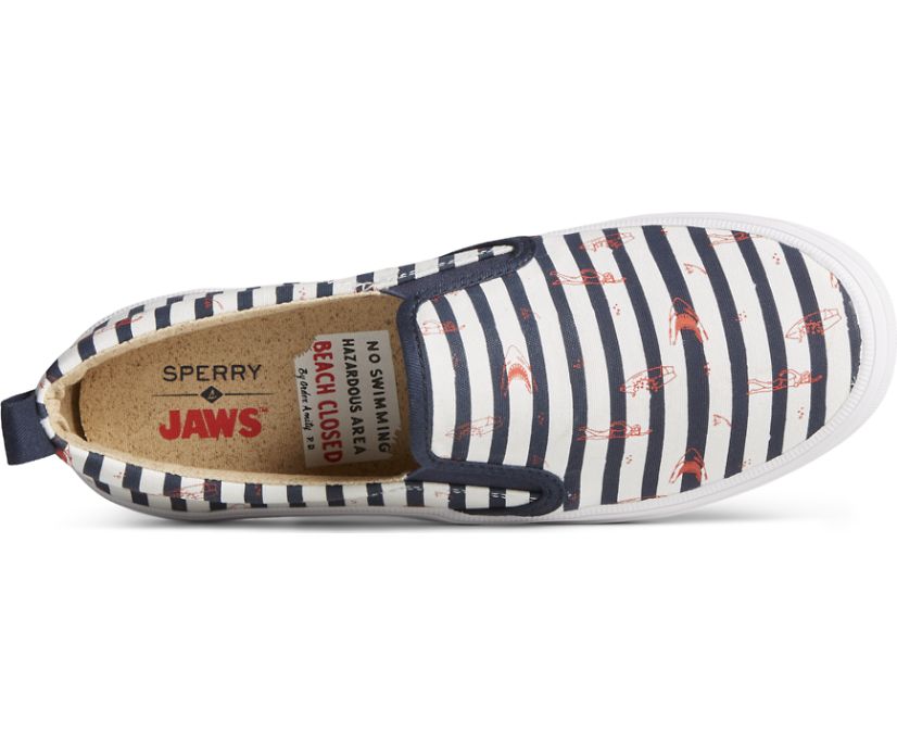 Zapatillas Sperry x JAWS Crest Twin Gore Stripe Slip On Azules | GAQJOF580