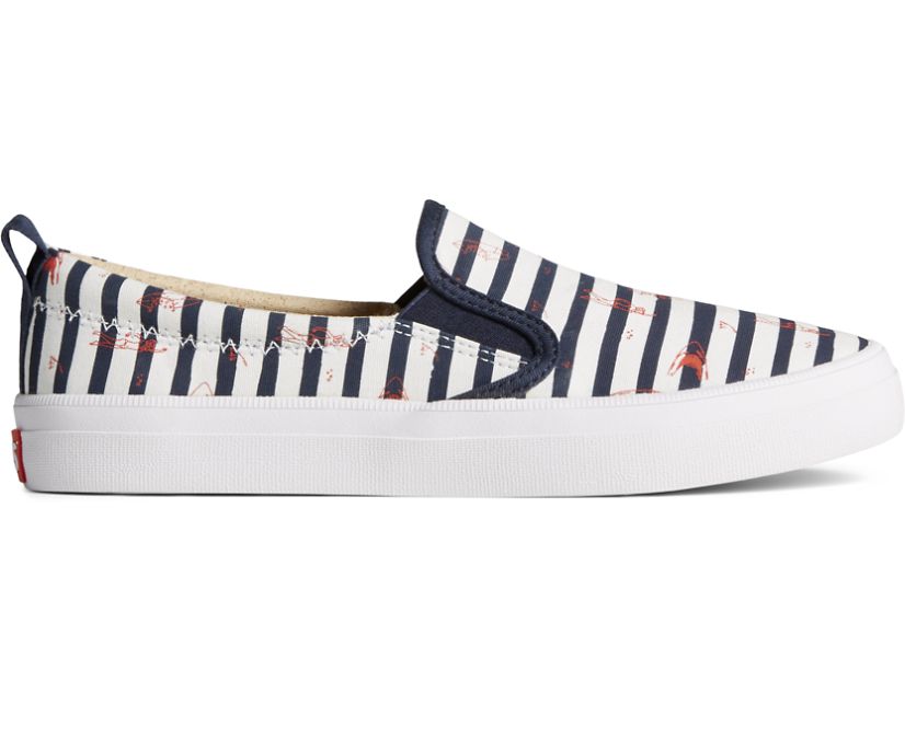 Zapatillas Sperry x JAWS Crest Twin Gore Stripe Slip On Azules | GAQJOF580